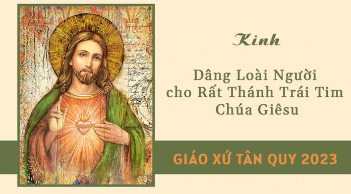 Kinh Dâng Loài Người cho Rất Thánh Trái Tim Chúa Giêsu